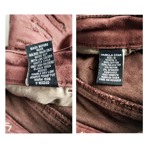 Mid-Rise Distressed Deep Purple Shorts - Picture 4 of 7